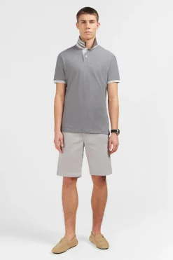 Polo Gris A Manches Courtes