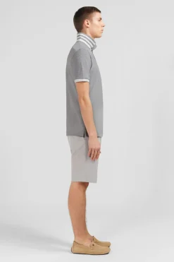 Polo Gris A Manches Courtes