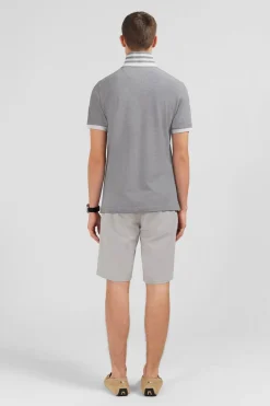 Polo Gris A Manches Courtes