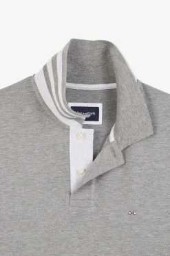 Polo Gris A Manches Courtes