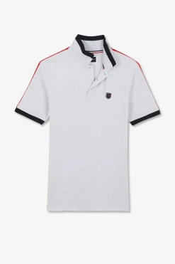 Polo Gris Chine Manches Courtes