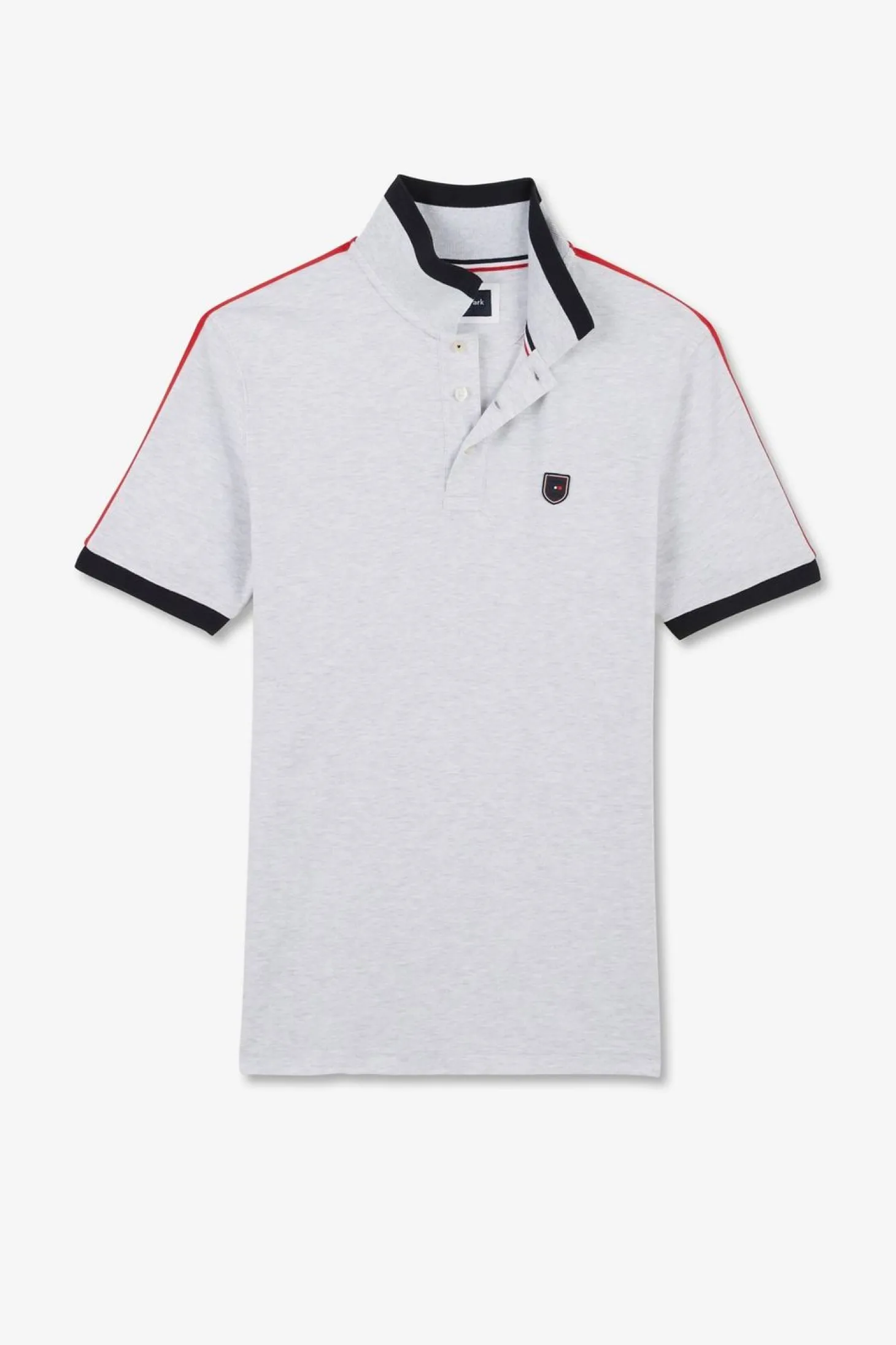 Polo Gris Chine Manches Courtes