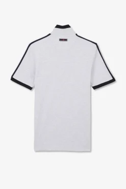 Polo Gris Chine Manches Courtes
