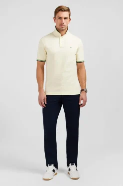 Polo Jaune Clair En Coton Pima