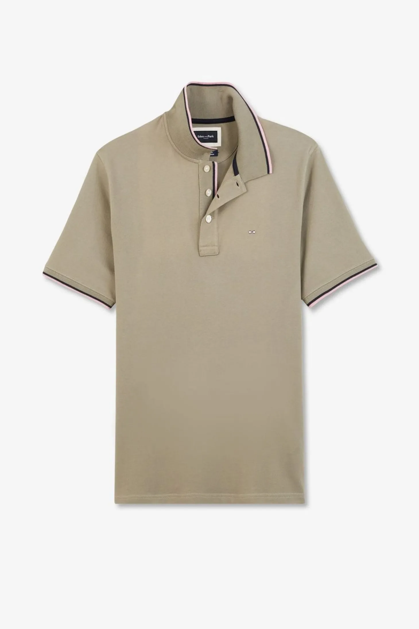 Polo Kaki En Coton Pima