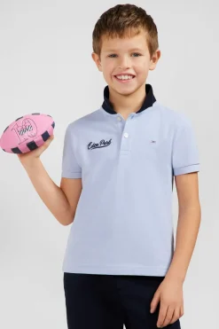 Polo Manches Courtes Ciel En Pique Coton