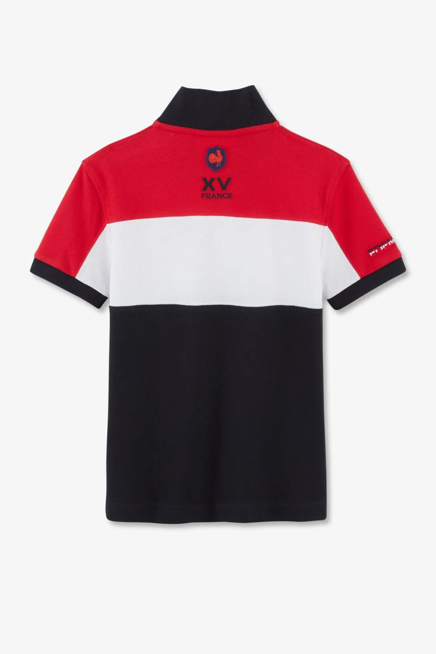 Polo Manches Courtes Tricolore Xv De France En Pique Coton