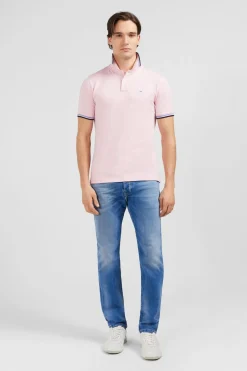 Polo Rose En Coton Pima
