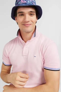 Polo Rose En Coton Pima