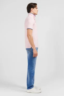 Polo Rose En Coton Pima