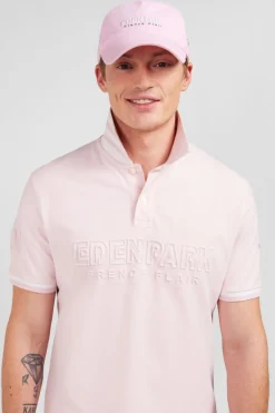 Polo Rose Manches Courtes Uni