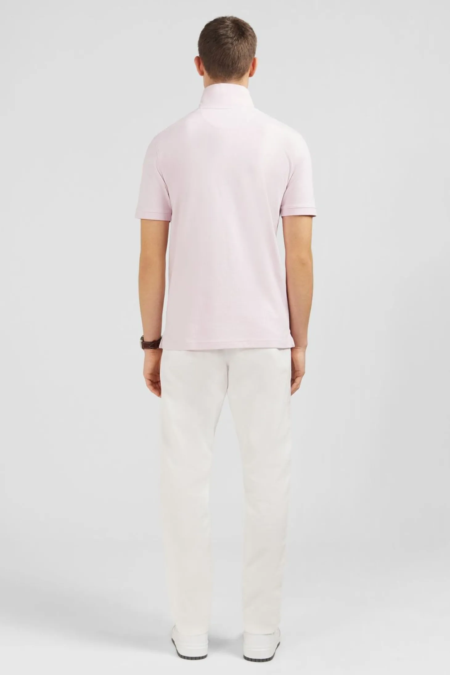 Polo Rose Uni A Manches Courtes