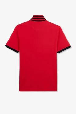 Polo Rouge Manches Courtes