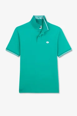 Polo Vert A Manches Courtes