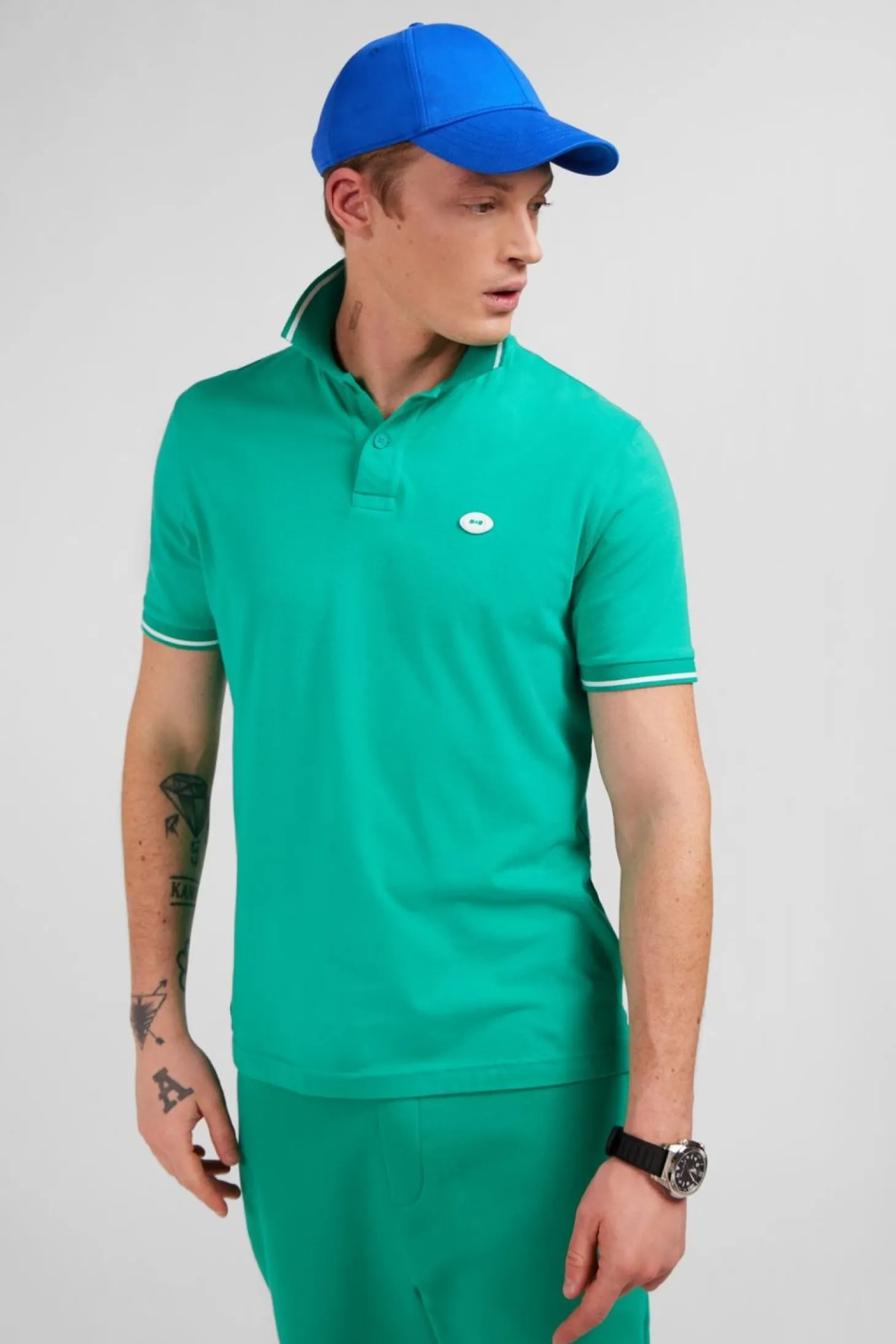Polo Vert A Manches Courtes
