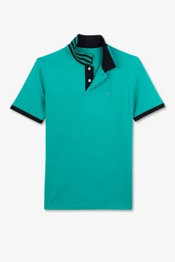 Polo Vert Manches Courtes