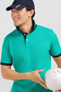 Polo Vert Manches Courtes