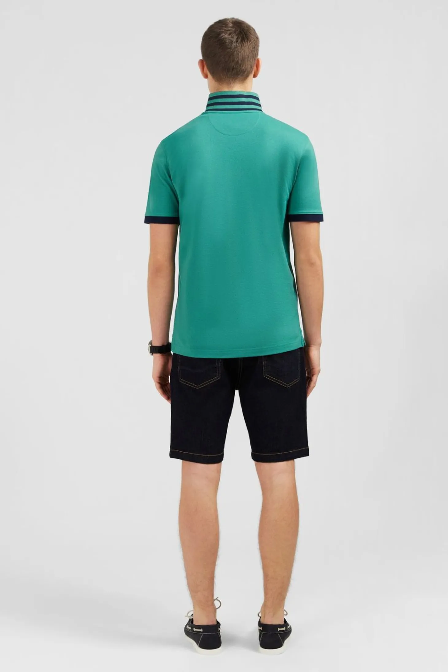 Polo Vert Manches Courtes