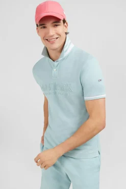 Polo Vert Manches Courtes Uni