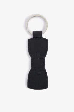 Porte-Cles A Rayures Forme Noeud Papillon