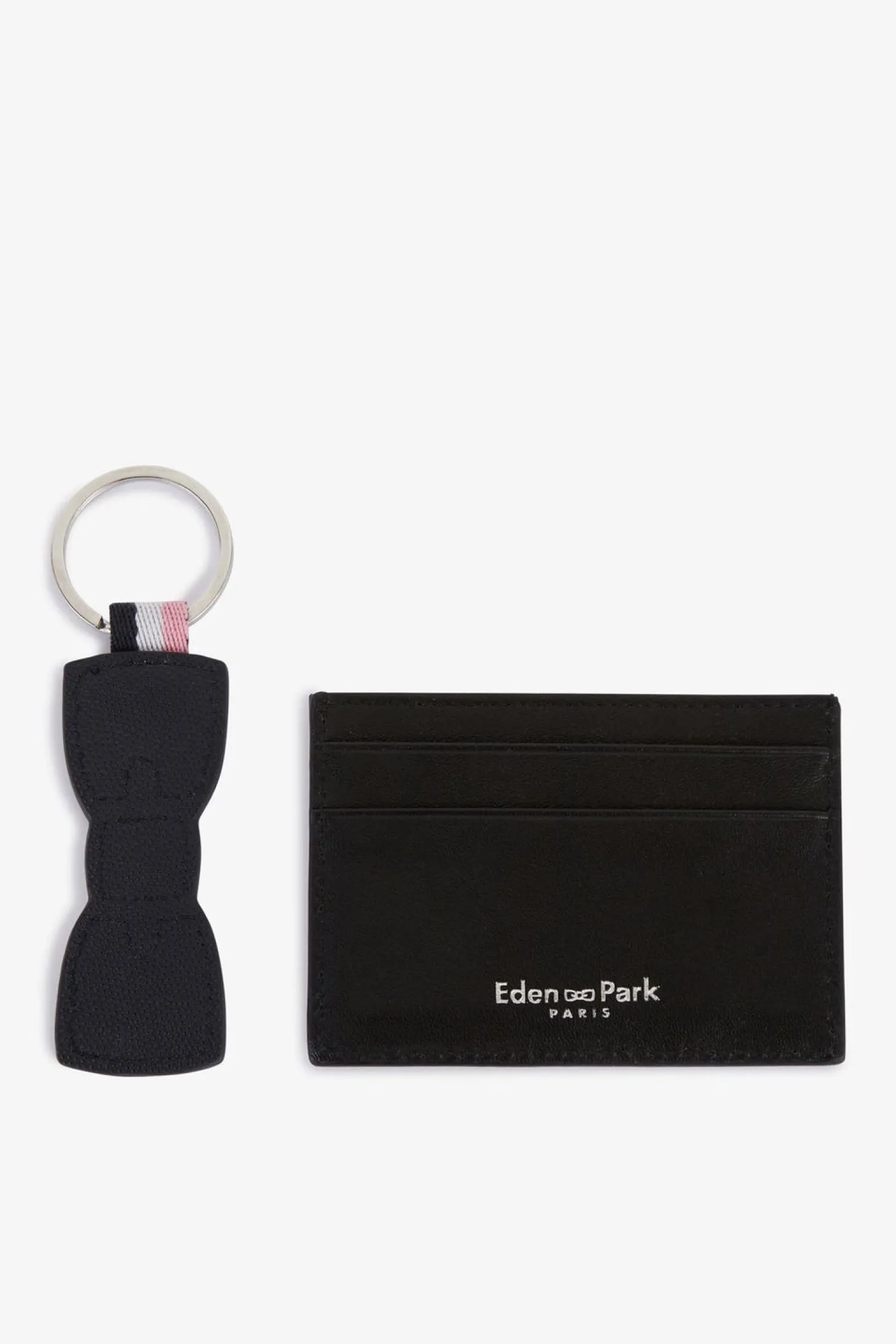 Porte-Cles Et Porte Carte Bleu Marine