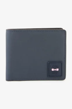 Portefeuille Italien Gomme Bleu Fonce