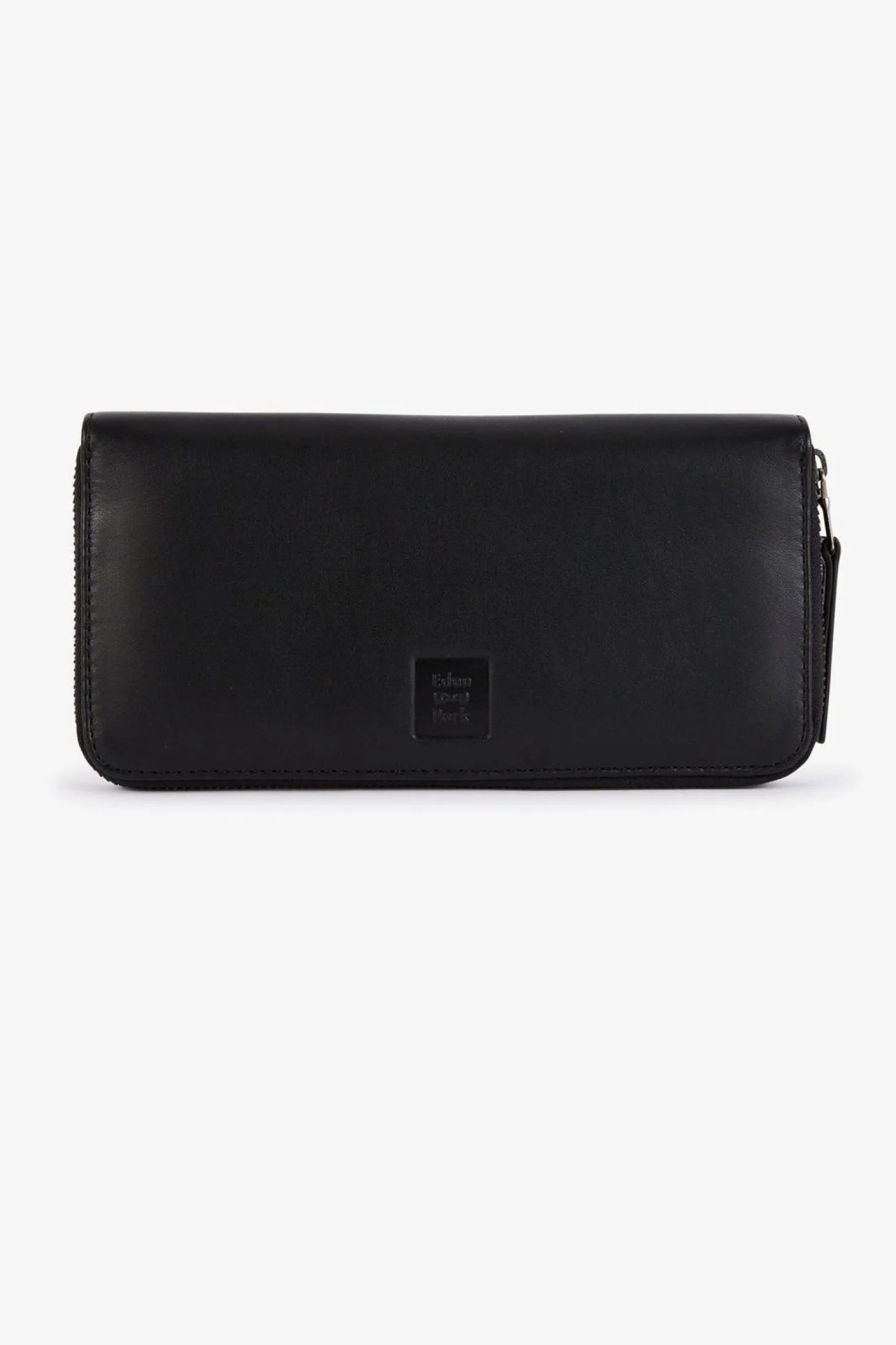 Portefeuille Noir Rectangulaire En Cuir