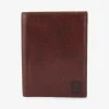 Porte Feuille Passeport En Cuir Marron Fonce
