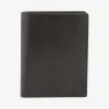Portefeuille Passeport En Cuir Noir