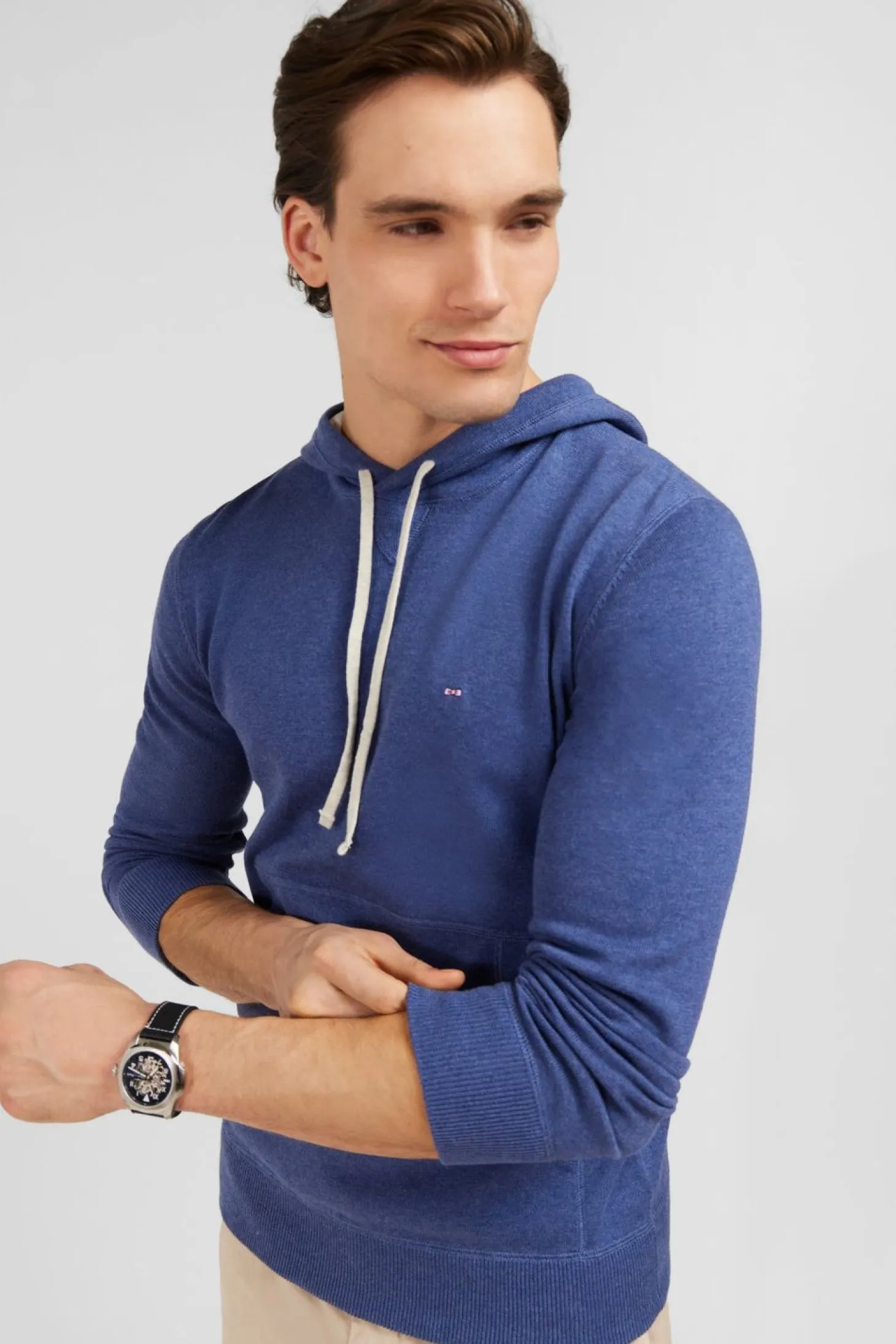 Pull A Capuche Bleu