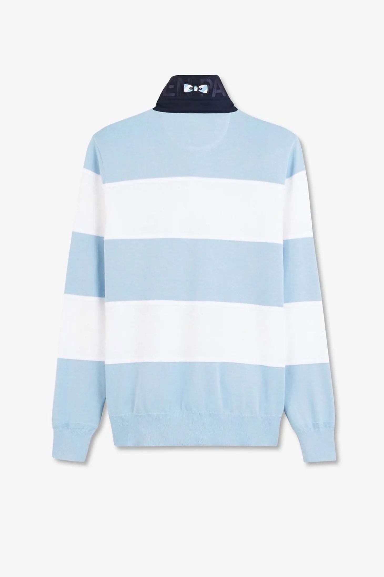 Pull Bleu A Rayures Jeu De Maille