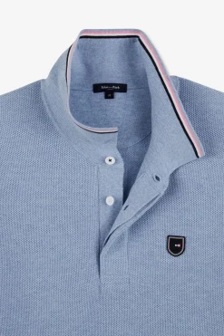 Pull Bleu Clair A Manches Courtes