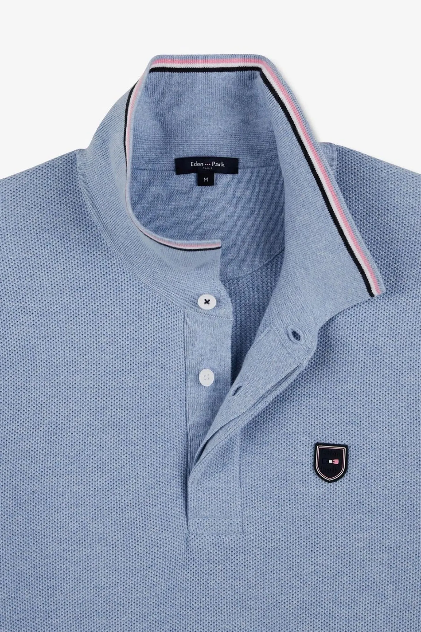 Pull Bleu Clair A Manches Courtes