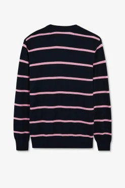 Pull Bleu Marine Raye
