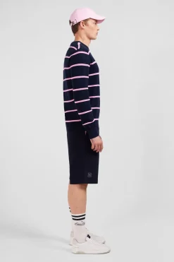 Pull Bleu Marine Raye
