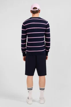 Pull Bleu Marine Raye