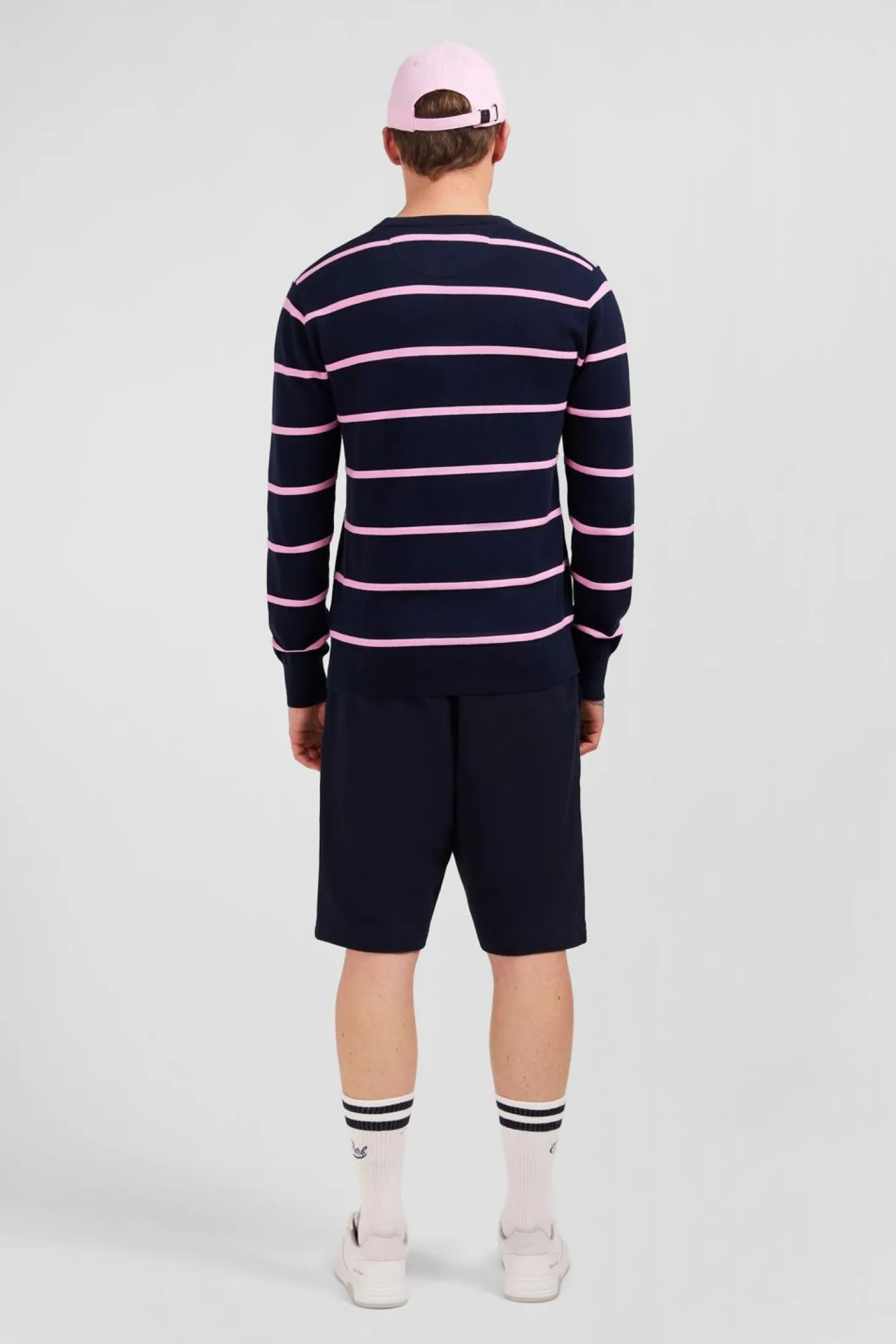 Pull Bleu Marine Raye