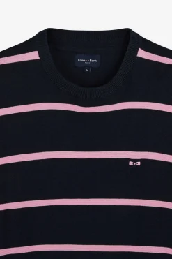Pull Bleu Marine Raye