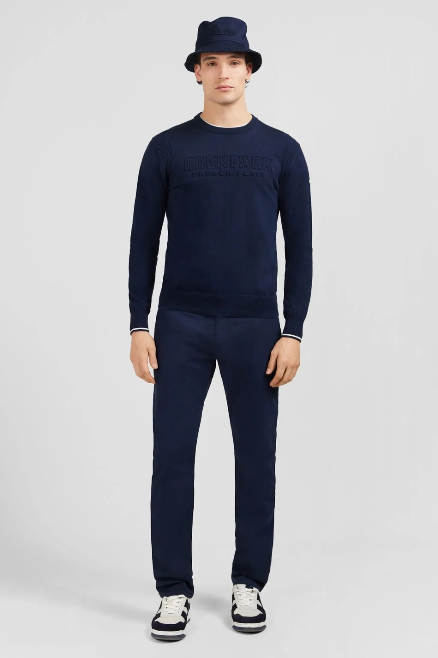Pull Bleu Marine Uni