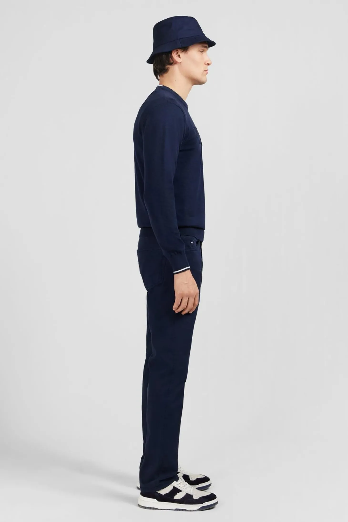 Pull Bleu Marine Uni