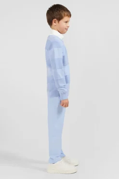 Pull Col Rond Ciel Jeux De Maille En Coton