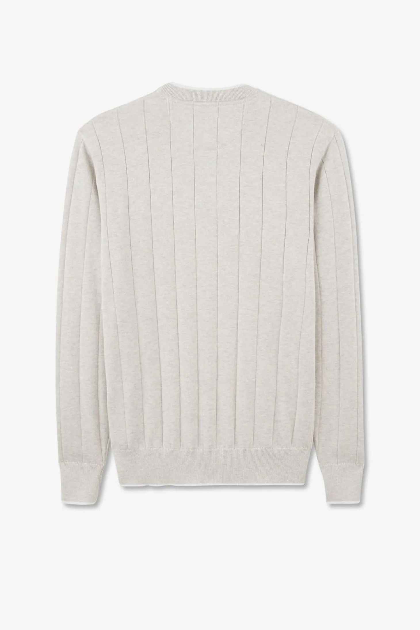 Pull Gris Clair Maille Fantaisie