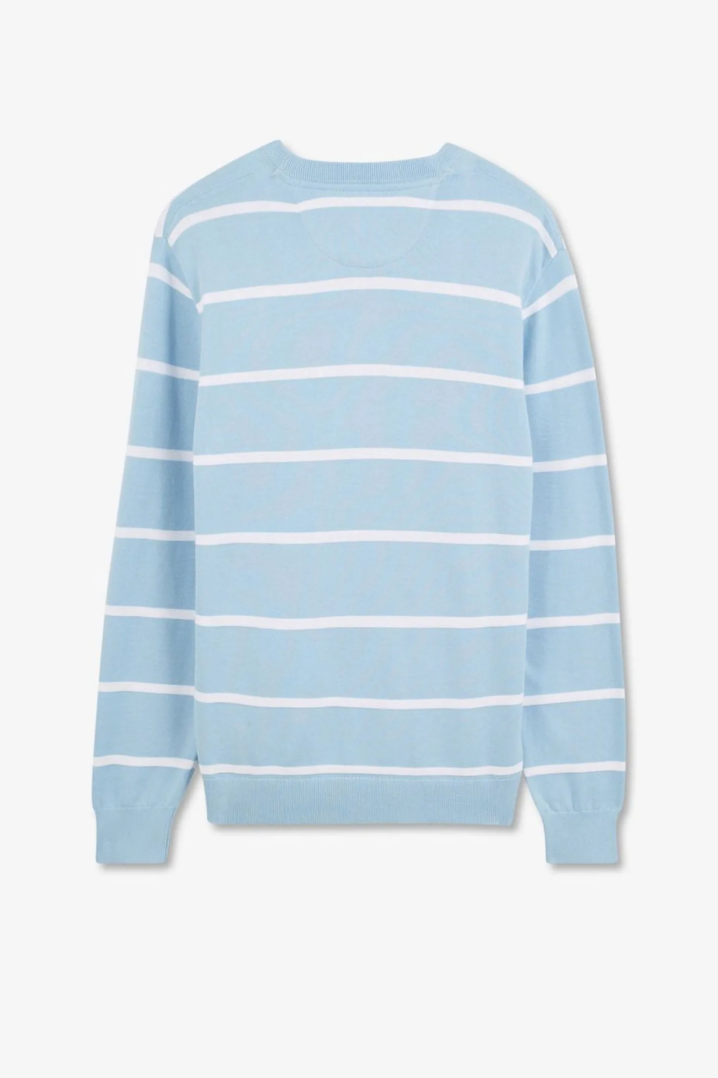 Pull Jeu De Maille Raye Bleu Clair
