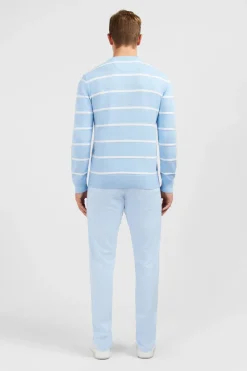 Pull Jeu De Maille Raye Bleu Clair