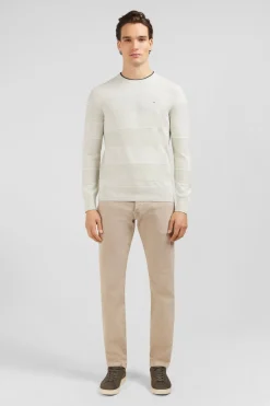 Pull Jeu De Maille Raye Gris