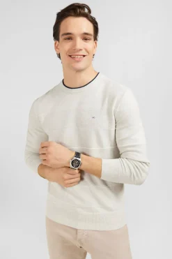 Pull Jeu De Maille Raye Gris