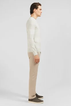 Pull Jeu De Maille Raye Gris