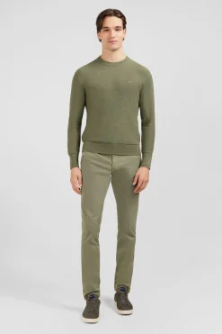 Pull Kaki En Lin Melange