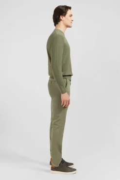 Pull Kaki En Lin Melange