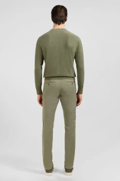 Pull Kaki En Lin Melange